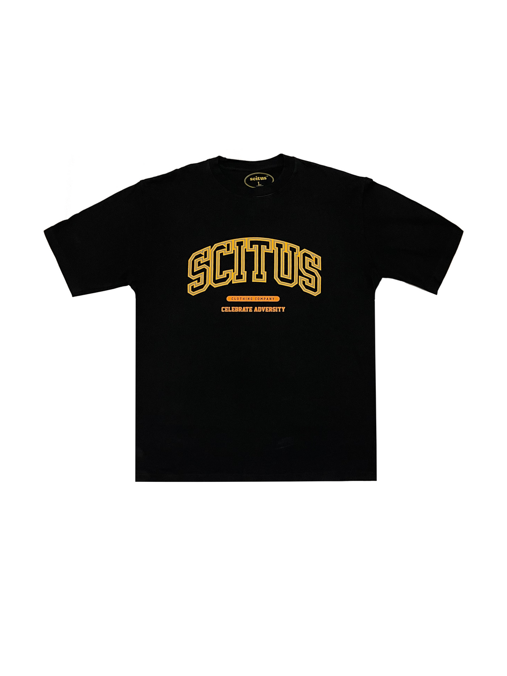Scitus Varsity Tee (Black/Orange)