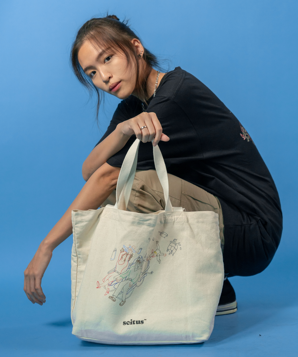 Turbulence Double Handle tote bag